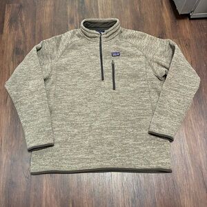 Patagonia Tan Better Sweater Quarter Zip